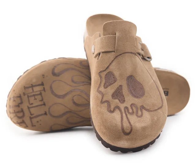 AC Longboards 1900 Arachide Hell Fire sabot pelle nabuk